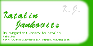 katalin jankovits business card